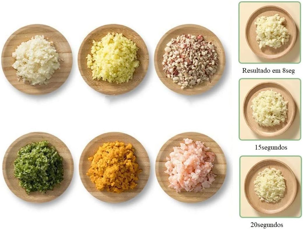 Cortador triturador eléctrico multifuncional para vegetales y carnes acero inoxidable