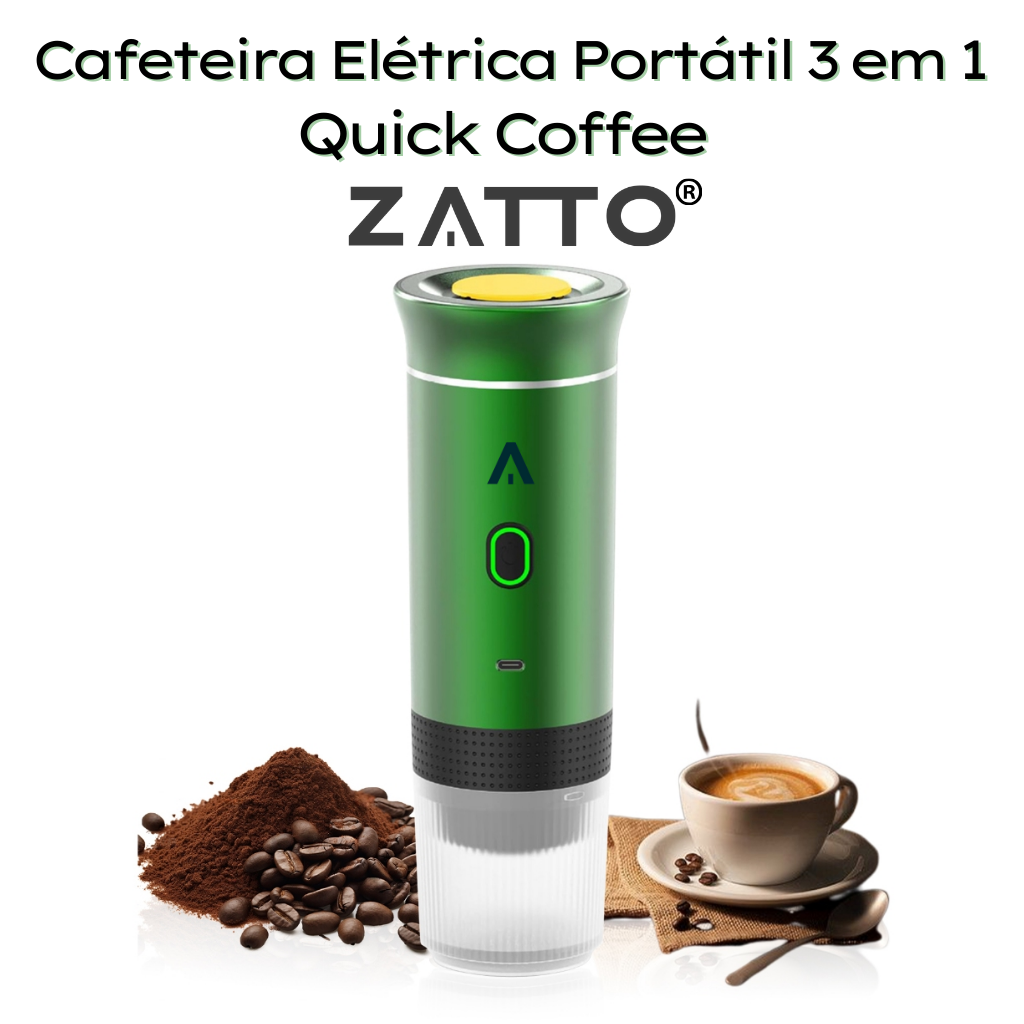 Cafetera Eléctrica Portátil 3 en 1 Café Rápido
