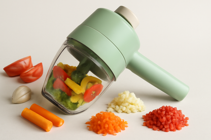 Cortador triturador eléctrico multifuncional para vegetales y carnes acero inoxidable