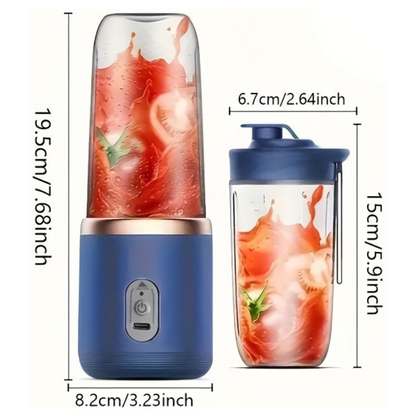 Mini licuadora portátil recargable con vaso adicional